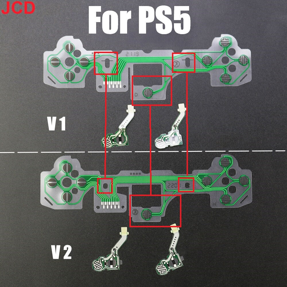 For PS5 DualSense Controller - Conductive Button Membrane Circuit Film