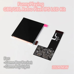 2024 Funnyplaying Game Boy Pocket GBP IPS LCD Backlight with 32 retro colors