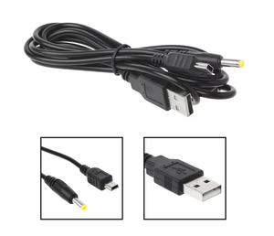 2 In 1 USB Data Cable Charger Cord Charging for PSP 1000 2000 3000 and Street