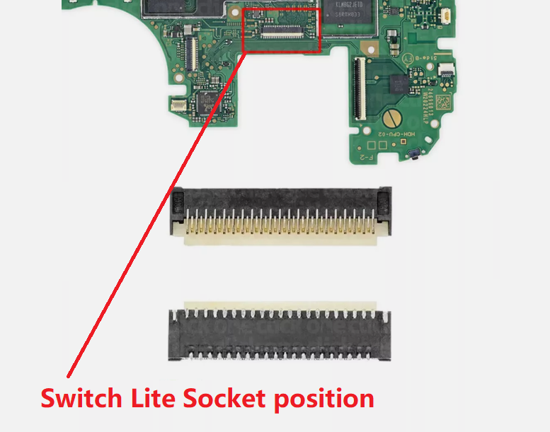 LCD Screen ribbon cable connector for Switch / Lite / OLED ZIF FPC fle ...