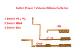 Switch V1V2/ Lite/ Oled Power On Off Volume Button Light Sensor Ribbon Cable