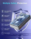 800W USB C Fast Charger 10 Port USB Charging Station GaN 3 140W PD PPS Port