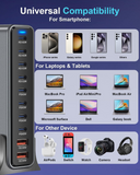 800W USB C Fast Charger 10 Port USB Charging Station GaN 3 140W PD PPS Port