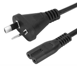 NZ / Aus 1M 2 Pin Core Figure 8 IEC-C7 AC Power Cord PSP PS3 PS4 PS5 XBOX Cable