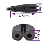 NZ / Aus 1M 2 Pin Core Figure 8 IEC-C7 AC Power Cord PSP PS3 PS4 PS5 XBOX Cable