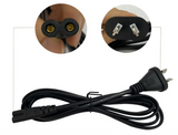NZ / Aus 1M 2 Pin Core Figure 8 IEC-C7 AC Power Cord PSP PS3 PS4 PS5 XBOX Cable