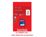 Original Sandisk SD HC 2G Memory TF Class 4 SDSDB-002G-B35