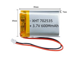 702535 3.7v 600mah Lipo Battery Replacement Li-po Polymer GPS mouse Smart Watch