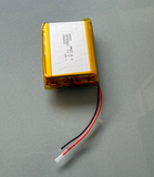 3.7V 104050 2500mAh lithium Rechargeable battery 2.54mm 2pin LED Lamp Remote mp4