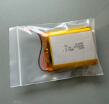 3.7V 104050 2500mAh lithium Rechargeable battery 2.54mm 2pin LED Lamp Remote mp4