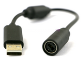 Xbox 360 Game Gamepad Wired Controller USB Breakaway Connection Cable Converter Cord Adapter