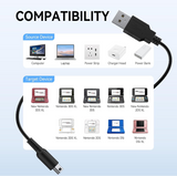 USB Charging Cable for Nintendo 3DS NEW 3DS XL/LL 2DS New 2DS XL Consoles