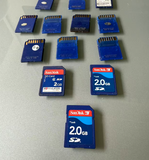 Original Sandisk SD 2G Memory SD Card FAT 16 2G under For Retro Device