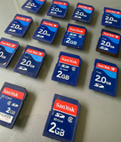 Original Sandisk SD 2G Memory SD Card FAT 16 2G under For Retro Device