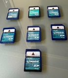 Original Kingston 1 GB 1G SD Memory SD Card FAT 16 2G under For Retro Device