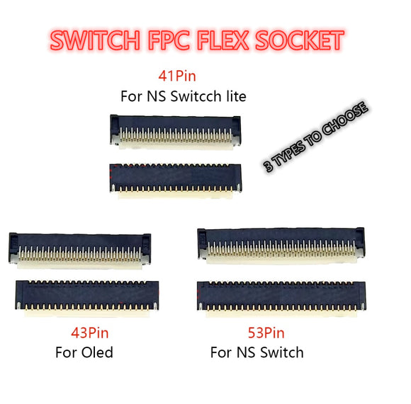Switch Screen Cable LCD Screen ribbon cable connector for Switch / Lite / OLED ZIF FPC fle ...