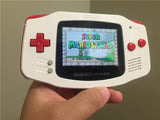 Super Mario Stylish Custom GBA Modded with AGS101 LCD +Dyed key