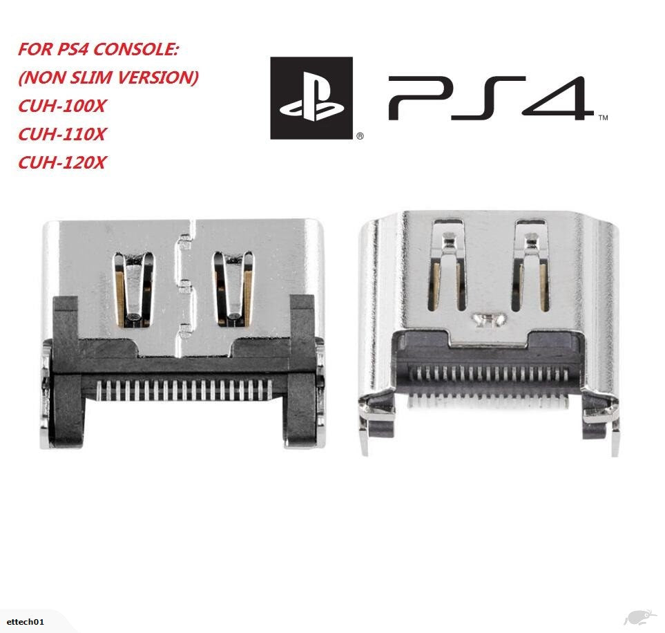 Connector HDMI Port Socket Silver For Playstation PS4 Replacement