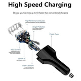 Quick Charge QC 3.0 Car Charger 4 Ports USB For Android Apple Phone Fast Charge