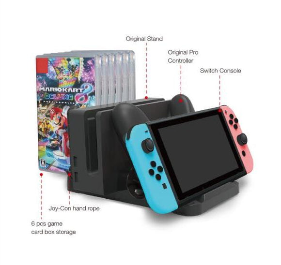 Dobe Switch Multi-Function Charging Stand for Switch Joy-Con and Pro Controller