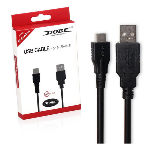 Dobe 1.5M USB Charger Charging Cable for Switch Console For N-Swith PC Power Charger