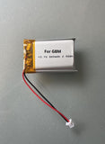 800mAh 3.7V Rechargeable Li-ion Battery for Nintendo GBM Game Boy Micro 40% More