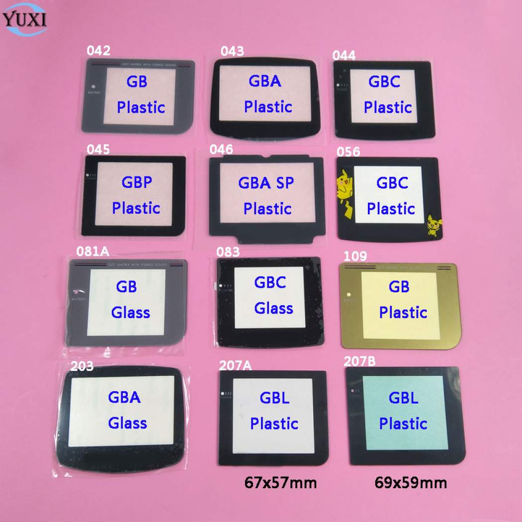 Nintendo Game Boy / Sega Game Gear/ Nomad GLASS Replacement Lens Scree ...